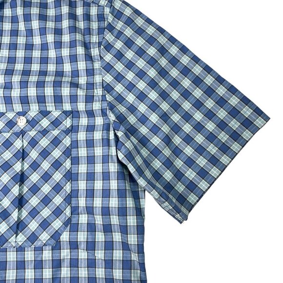 Tom Beckbe Tidewater Checkered Button Down Shirt Short Sleeve- Mens Small- NWT! - Picture 2 of 8